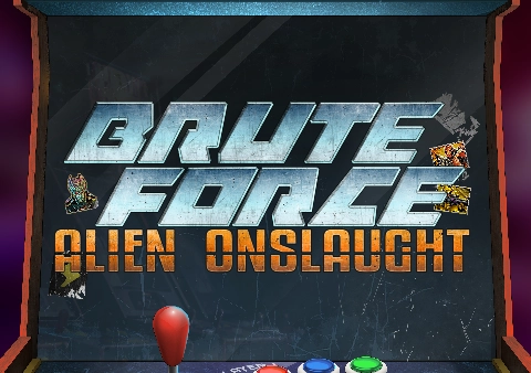 brute force alien onslaught slot logo