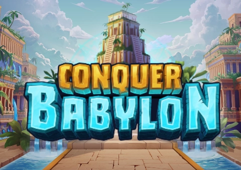 conquer babylon slot logo