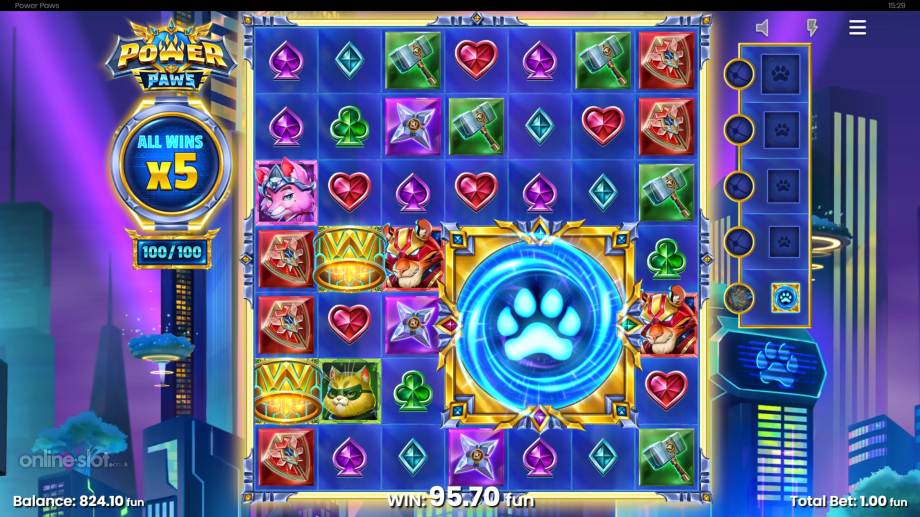 power paws slot power nudging