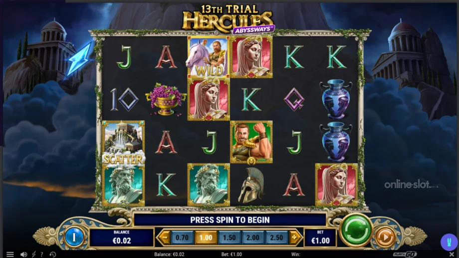 13th trial hercules abyssways slot base game