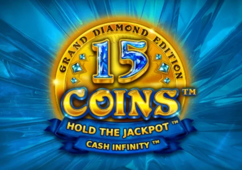 15 coins grand diamond edition slot logo
