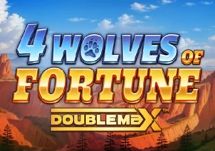 4 wolves of fortune slot logo