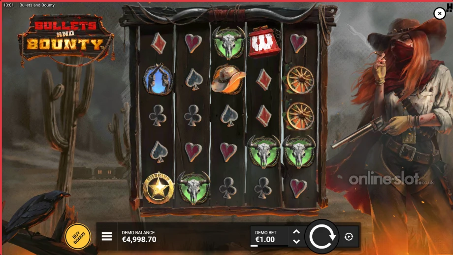 bullets and bounty slot base game
