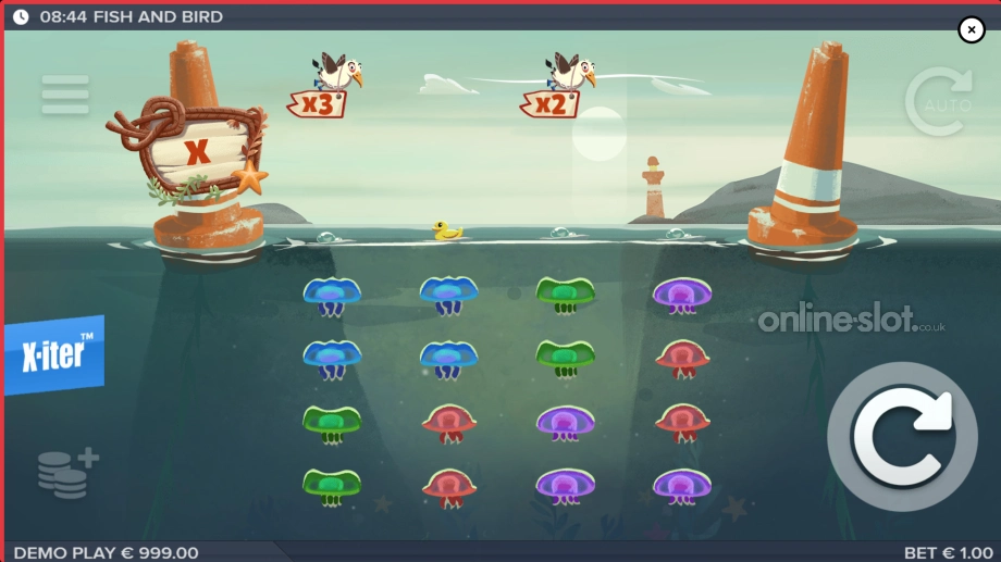 fish and bird slot base game