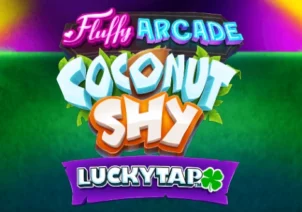 fluffy arcade coconut shy-luckytap slot logo