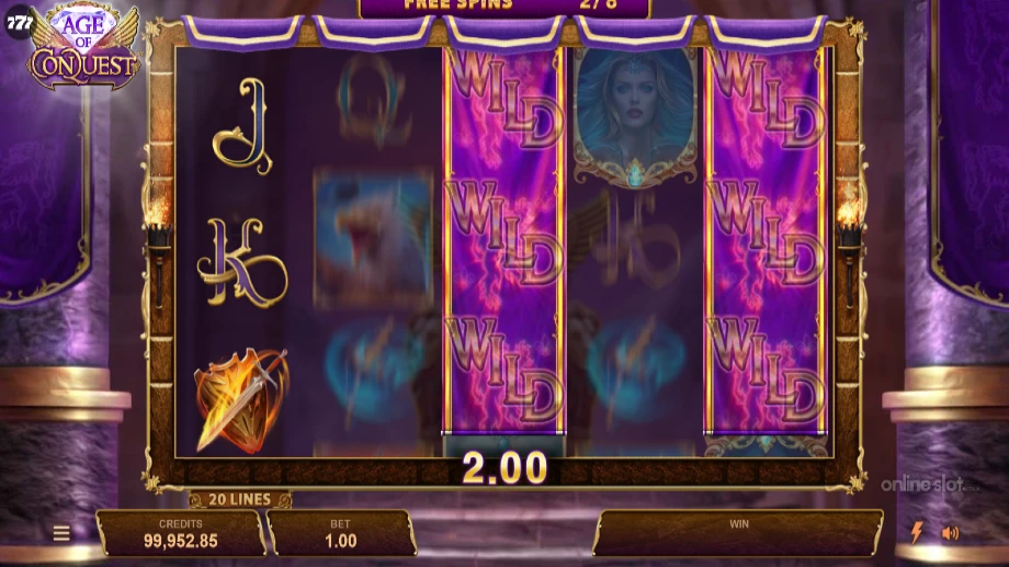 age of conquest slot free spins