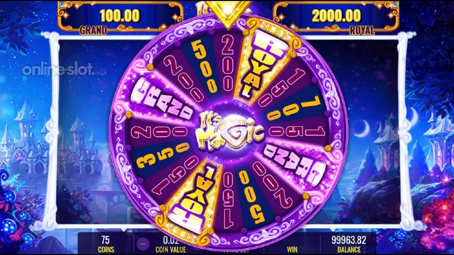 its magic slot bonus wheel feature