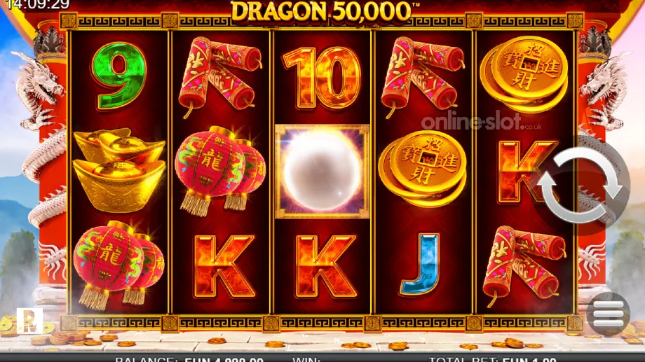 Dragon 50,000 slot base game