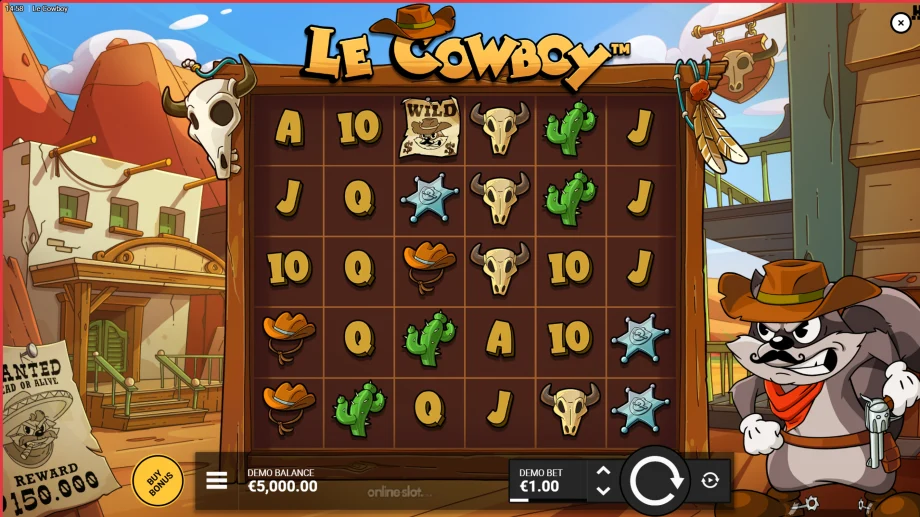 le cowboy slot base game