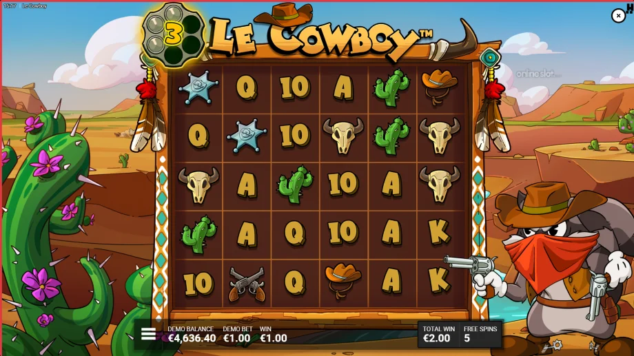 le cowboy slot free spins