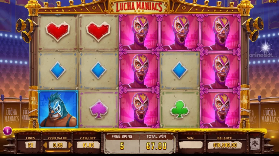 lucha maniacs slot free spins