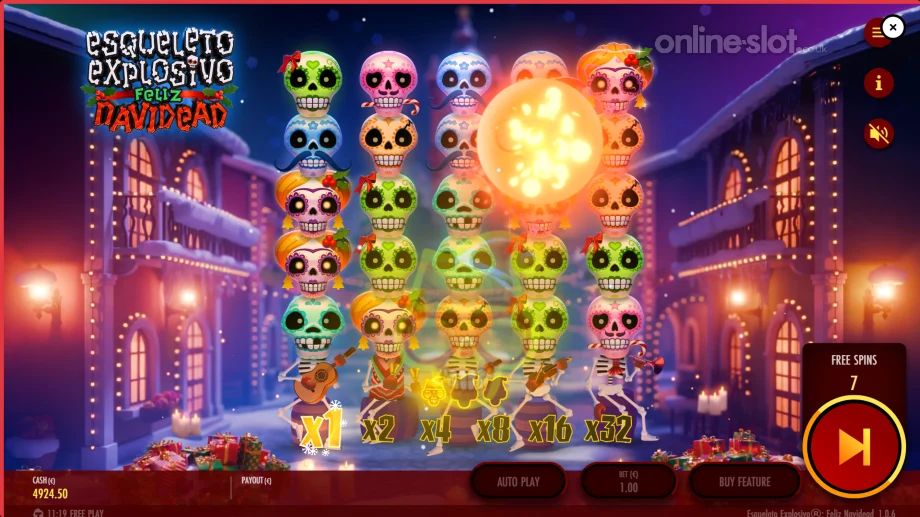 Esqueleto Explosivo: Feliz Navidead Slot Demo 2026 (Thunderkick)