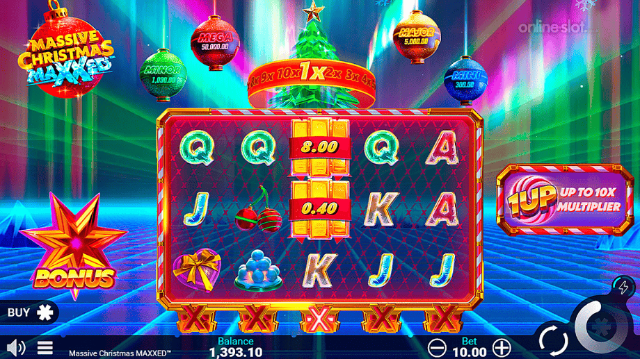 massive christmas maxxed slot base game