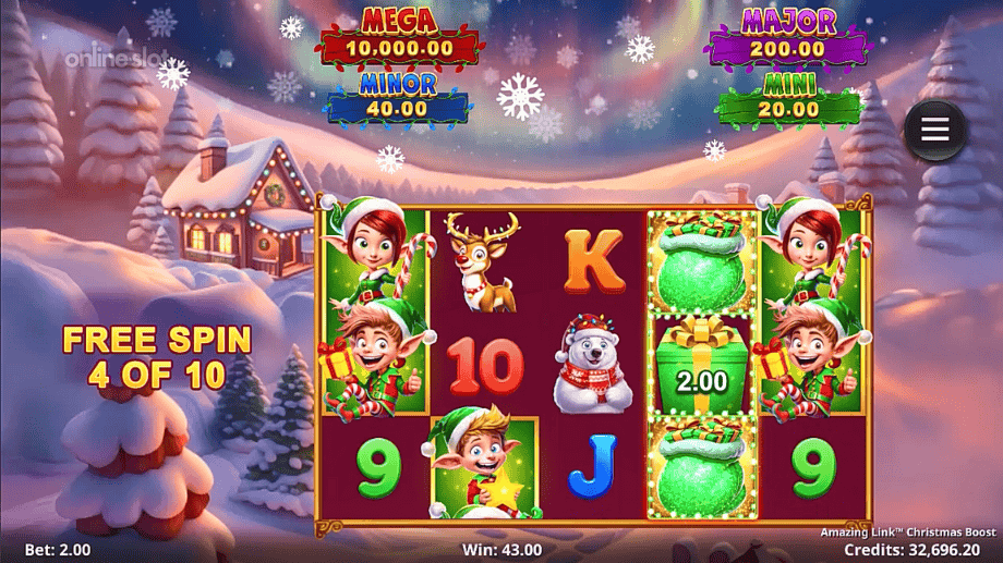 amazing link christmas boost slot free spins