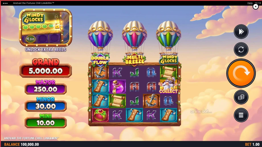 andvari the fortune chill linkwin slot base game
