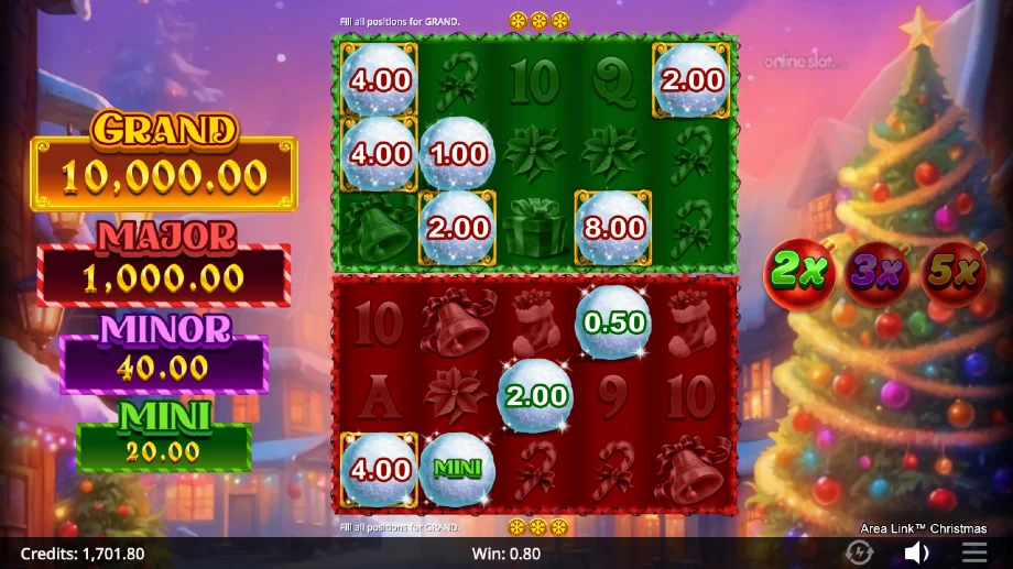 area link christmas slot feature