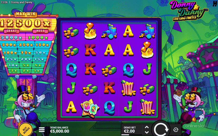 donny and danny cash kings forever slot base game