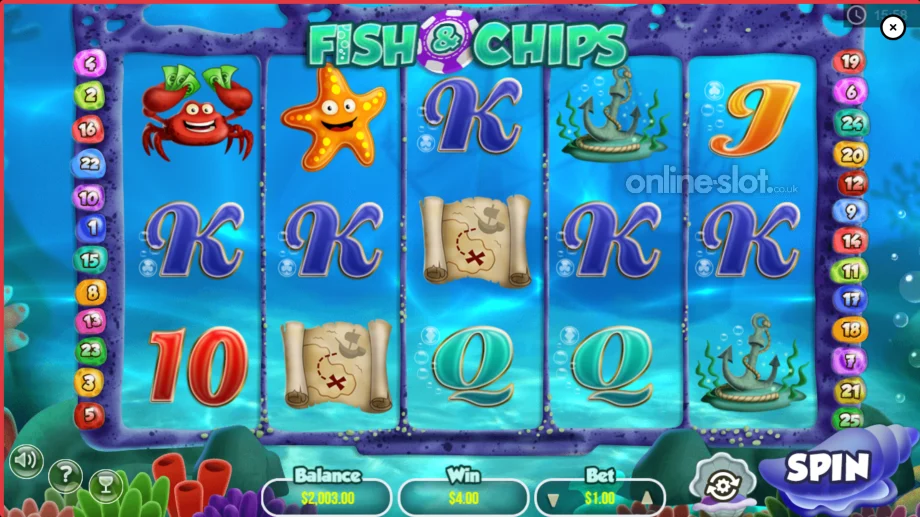 Fish & Chips Theme—Sunken Treasures and Cheeky Sea Life