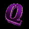 gold blitz express letter q symbol
