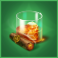 iron bank 2 slot glass and cigar symbol