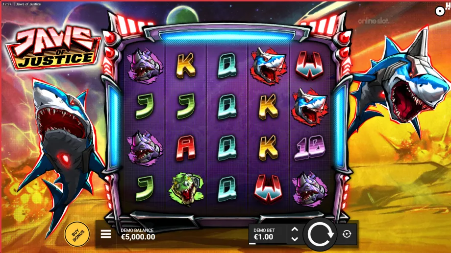jaws of justice slot base game