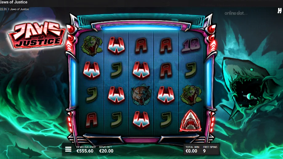 jaws of justice slot free spins