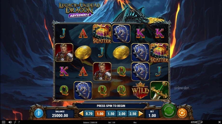 legacy of undead dragon abyssways slot base game