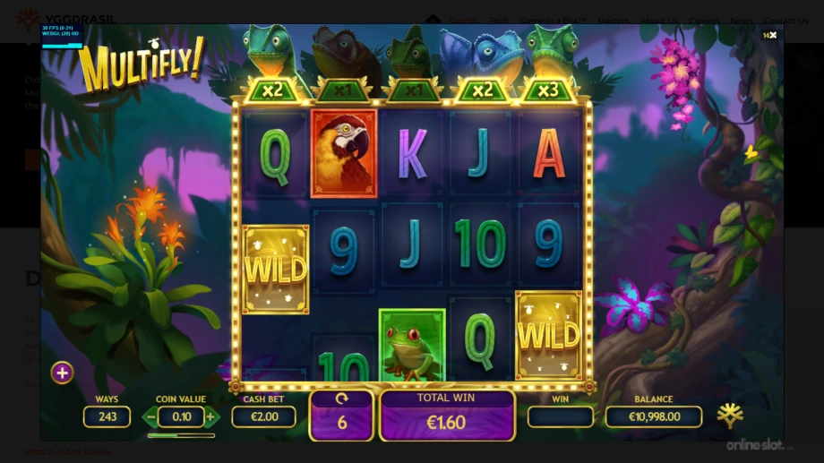 multifly multimax slot free spins