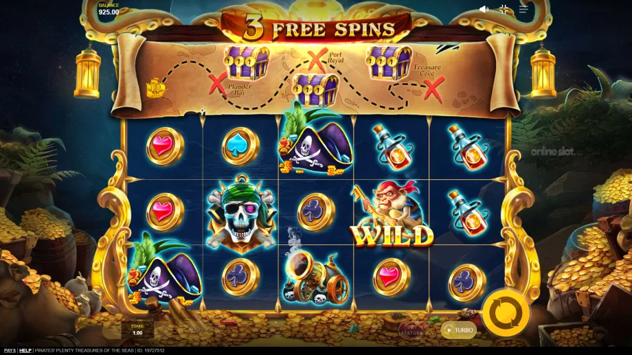 pirates plenty treasures of the seas slot free spins