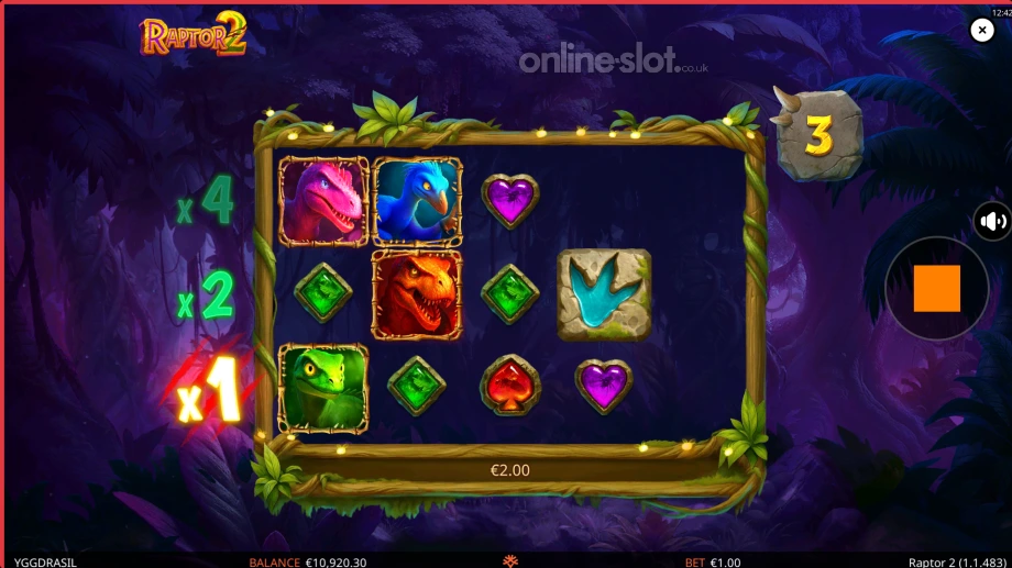 raptor 2 doublemax slot free spins