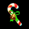santas slay slot candy cane symbol
