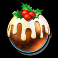 santas slay slot christmas pudding symbol