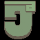 smoking dragon letter j symbol