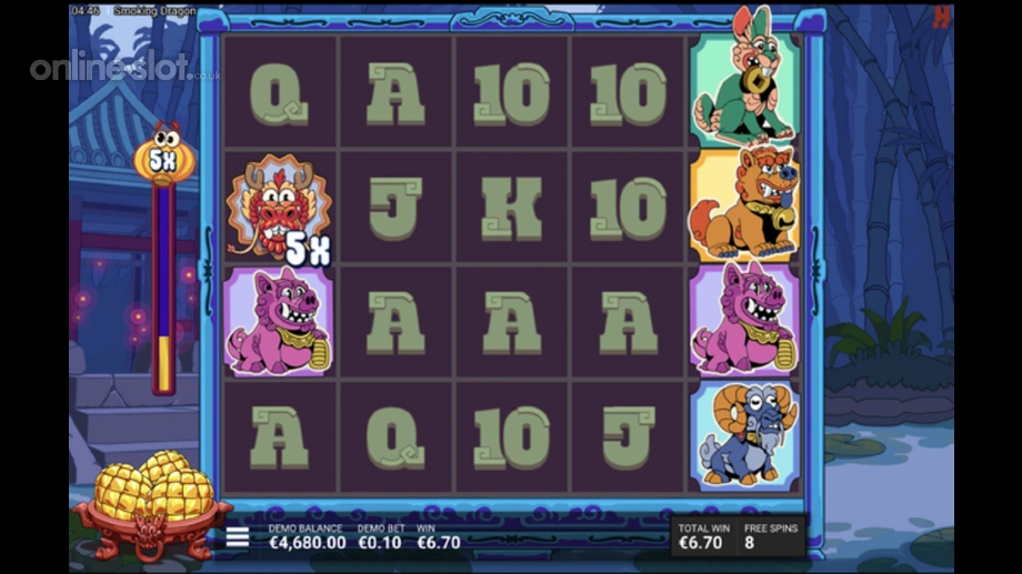 smoking dragon slot epic bonus fire and fortune