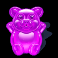 sugar rush super scatter purple gummy bear symbol