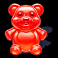 sugar rush super scatter red gummy bear symbol