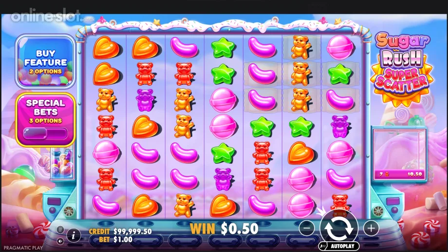 sugar rush super scatter slot base game