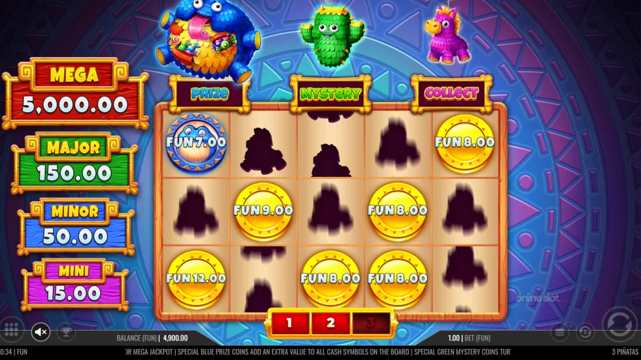 3 pinatas slot hold and win