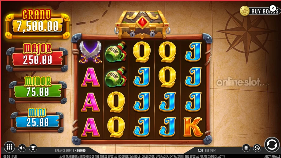 ahoy royale slot base game