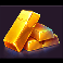 big money frenzy cash gains golden bar symbol