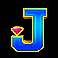 diamond supercharge letter j symbol