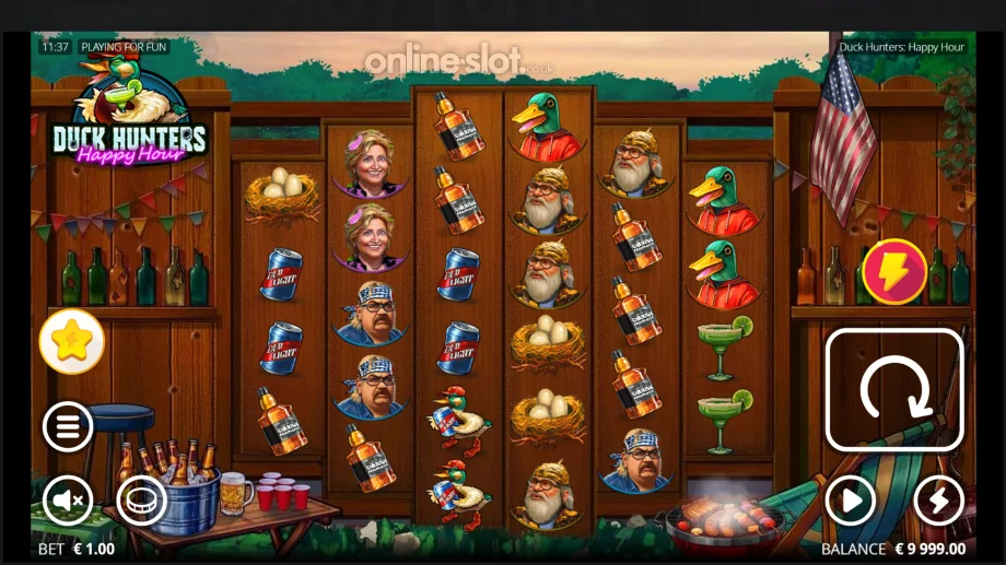 duck hunters happy hour slot base game