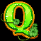 emerald king wheel of wealth letter q symbol