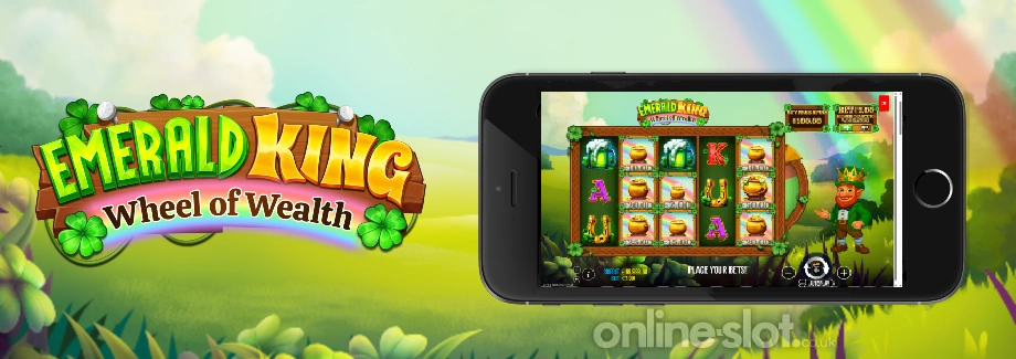 emerald king wheel of wealth mobile slot