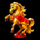 kitty coins horse statue symbol