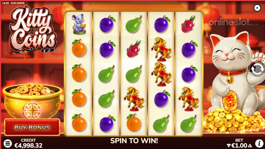 kitty coins slot base game