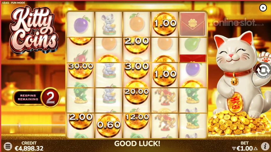 kitty coins slot respins