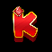kong it up large letter k symbol