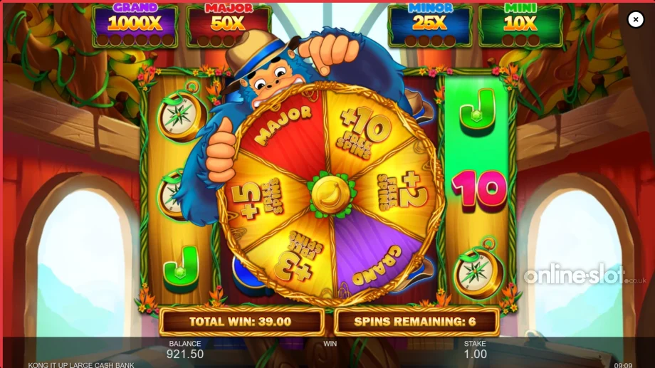 kong it up large slot kong wheel feature
