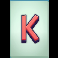 monopoly money line letter k symbol